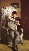 Paul Cezanne Konstnarens father oil on canvas